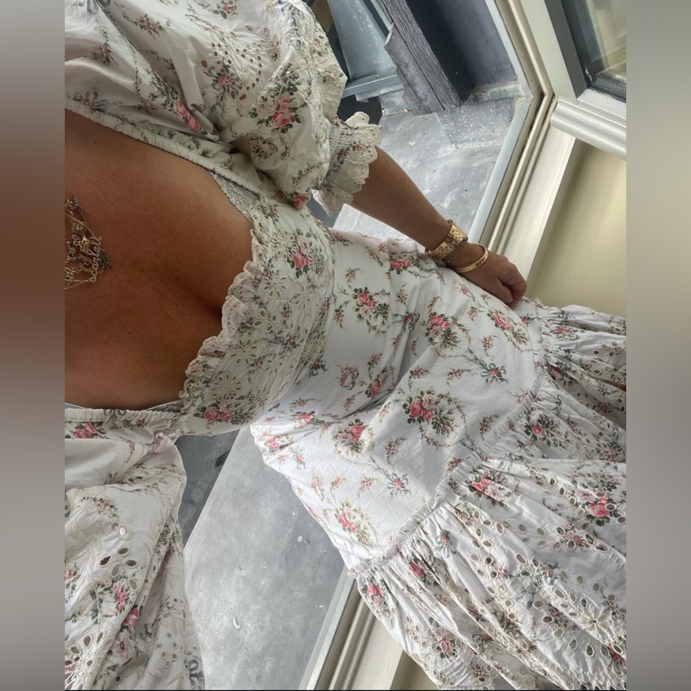 FINAL DROP LoveShackFancy Toulon Floral Maxi Dress